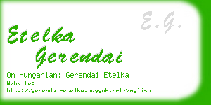 etelka gerendai business card